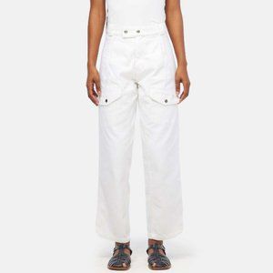 NEW! Lacausa Diego Trouser Size 8 Parchment Wash Jeans Mid Rise Pants H18-3